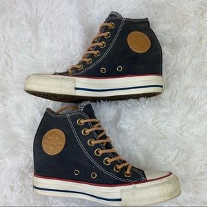 Converse Chuck Taylor Lux Wedge Sneakers Denim 5